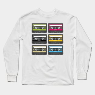 Cassette tape montage Long Sleeve T-Shirt